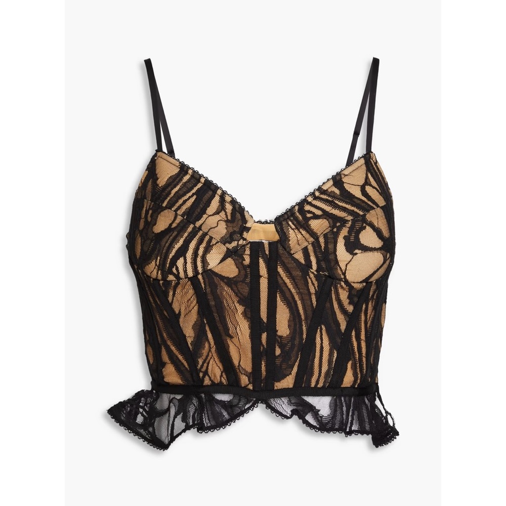 Jonathan Simkhai Amelia lace bustier top